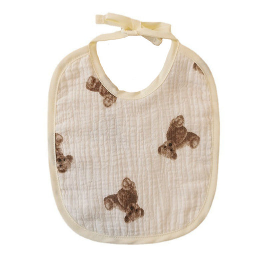 Ins Style Baby Bib Soft Cotton Gauze Lanyard Water Towel