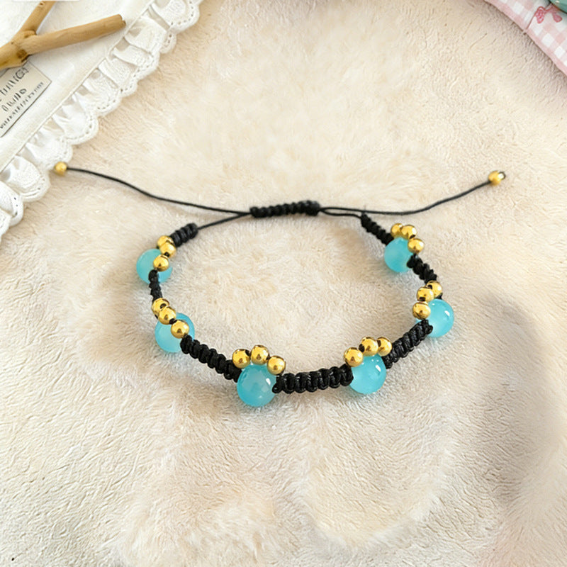 Retro Cat Claw Beaded Braided Bracelet For Women