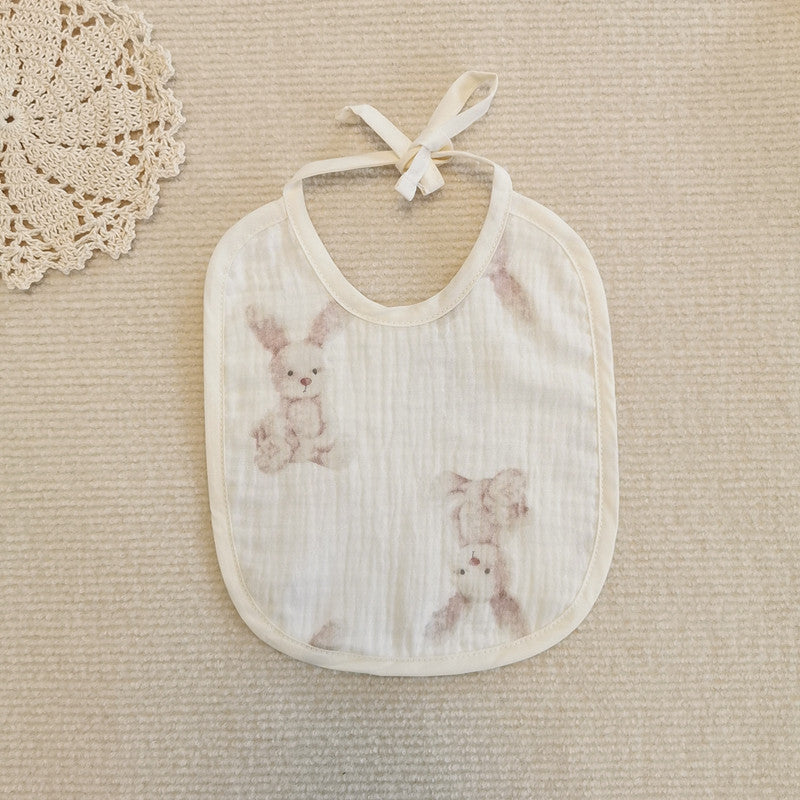 Ins Style Baby Bib Soft Cotton Gauze Lanyard Water Towel