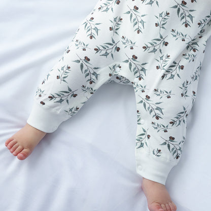 Spring And Autumn Organic Cotton Baby Jumpsuit
