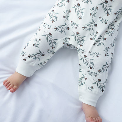 Spring And Autumn Organic Cotton Baby Jumpsuit