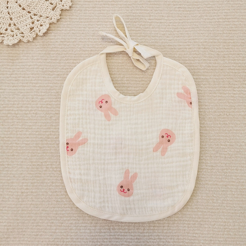 Ins Style Baby Bib Soft Cotton Gauze Lanyard Water Towel