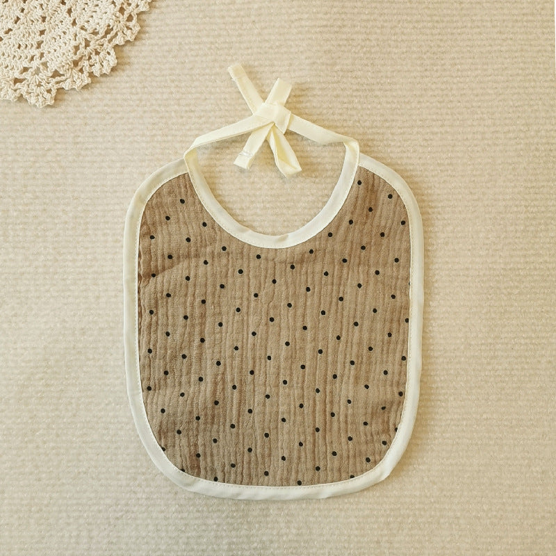 Ins Style Baby Bib Soft Cotton Gauze Lanyard Water Towel