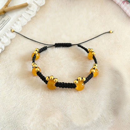 Retro Cat Claw Beaded Braided Bracelet For Women