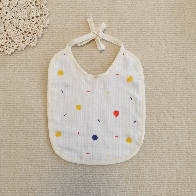 Ins Style Baby Bib Soft Cotton Gauze Lanyard Water Towel