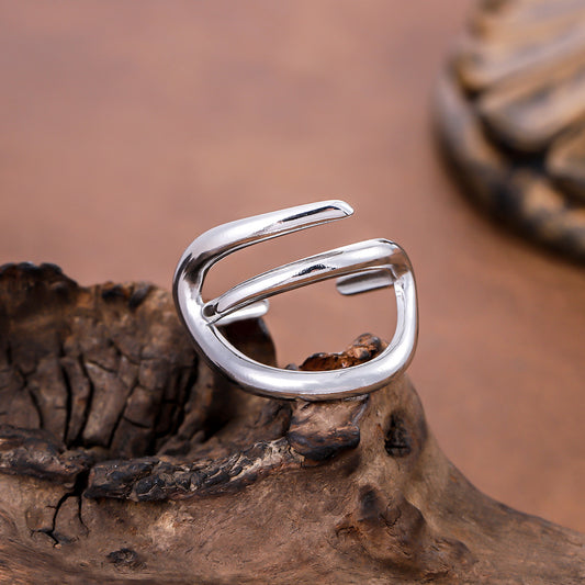 Niche Design Titanium Steel Ring For Women
