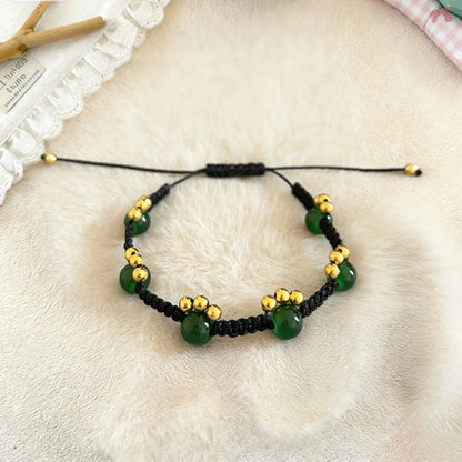 Retro Cat Claw Beaded Braided Bracelet For Women