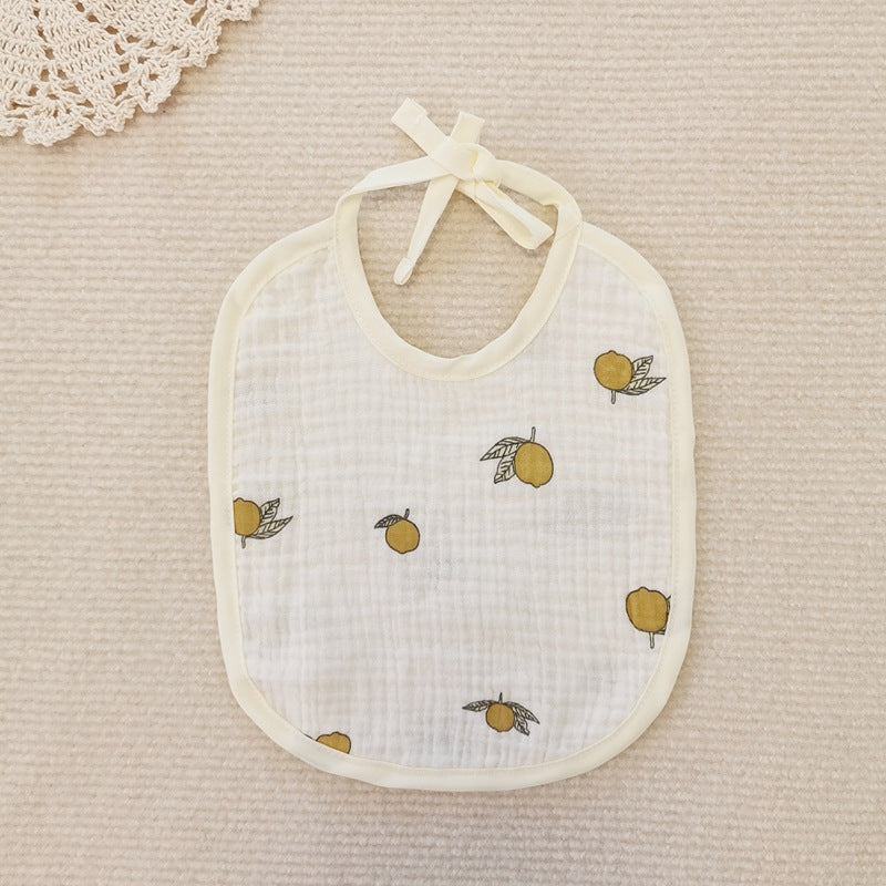 Ins Style Baby Bib Soft Cotton Gauze Lanyard Water Towel