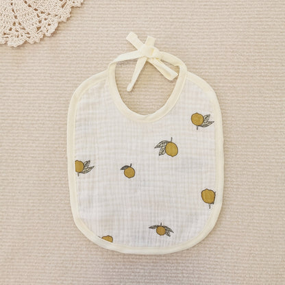 Ins Style Baby Bib Soft Cotton Gauze Lanyard Water Towel