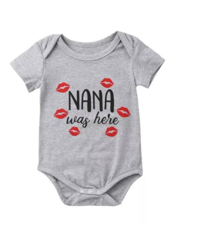 Baby Short Sleeve Letter Print Jumpsuit