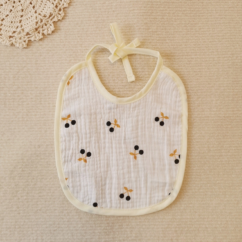 Ins Style Baby Bib Soft Cotton Gauze Lanyard Water Towel