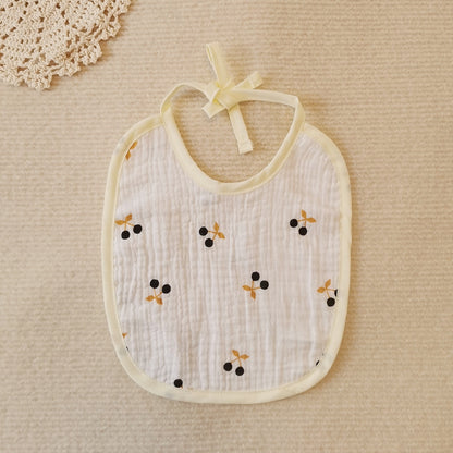 Ins Style Baby Bib Soft Cotton Gauze Lanyard Water Towel