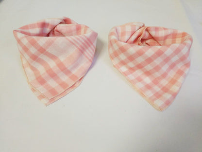 Baby Oversized Bib Cotton Gauze Check Bandana