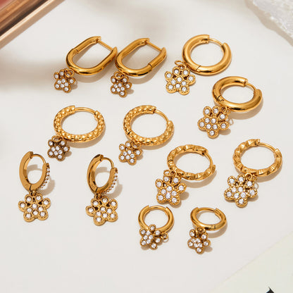 Exquisite And Dainty Bear-claw Pendant Earrings