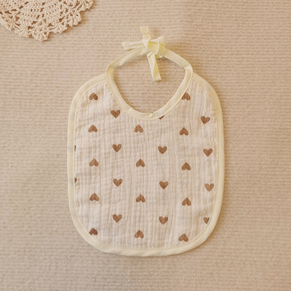 Ins Style Baby Bib Soft Cotton Gauze Lanyard Water Towel