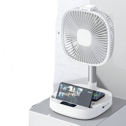 Portable Telescopic Folding Floor Fan